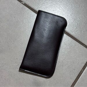 Dark Brown Faux Leather Sunglasses/Glasses Case